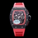 Replica Richard Mille RM011 Felipe Massa Chronograph Limited Edition KV Ceramic Red Skeleton Dial Swiss 7750