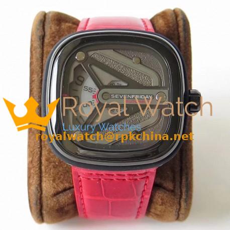 Replica SevenFriday M3/01 SV PVD Black Dial Miyota 8215
