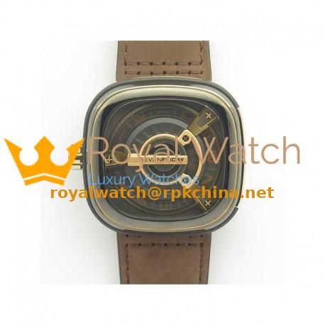 Replica SevenFriday M2/02 SV PVD Brown Dial Miyota 8215