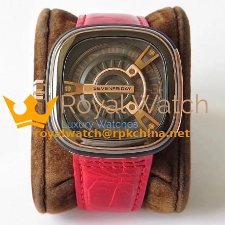 Replica SevenFriday M2/02 SV PVD Brown Dial Miyota 8215