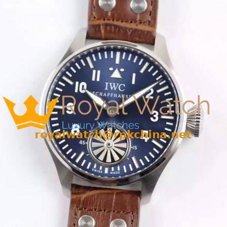 Replica IWC Big Pilot Markus Buhler IW5003 Stainless Steel Blue Dial Swiss 6498