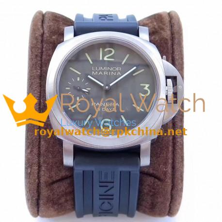 Replica Panerai Luminor 8 Days Titanio PAM564 ZF Titanium Brown Dial Swiss P5000