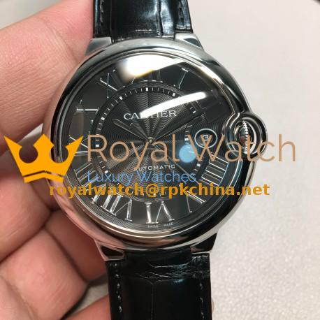 Replica Ballon Bleu De Cartier 42MM WSBB0003 AF Stainless Steel Anthracite Dial Swiss 2892