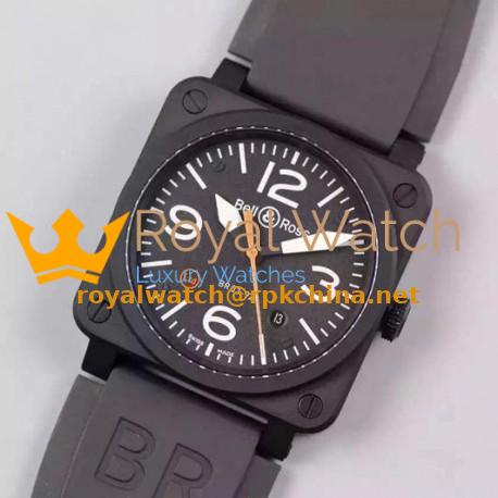 Replica Bell & Ross BR 03 92 Ceramic Black Dial M9015