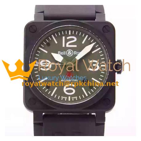 Replica Bell & Ross BR 03 92 Ceramic Black Dial M9015