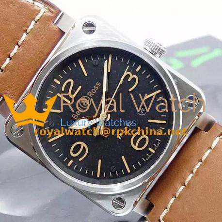 Replica Bell & Ross BR 03 92 Stainless Steel Black Dial M9015