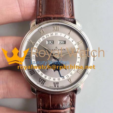 Blancpain Villeret 6654-1113-55B OM V2 Stainless Steel Grey Dial Swiss 6654