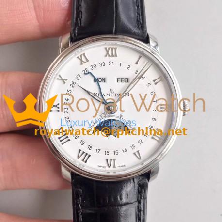 Blancpain Villeret 6654A-1127-55B OM V2 Stainless Steel White Dial Swiss 6654