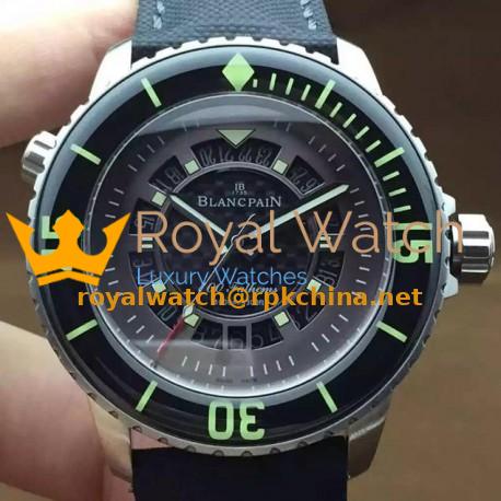 Replica Blancpain 500 Fathoms Titanium Carbon Fiber Dial M9015