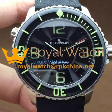 Replica Blancpain 500 Fathoms Titanium Black Dial M9015