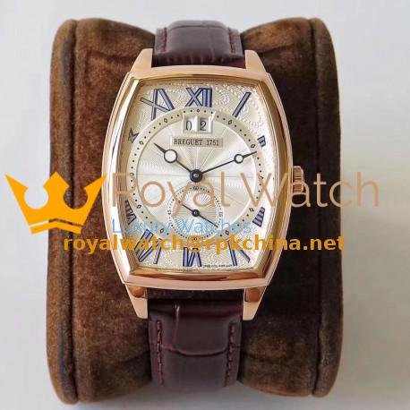 Replica Breguet Heritage Big Date 5410BR/12/9VV HG Rose Gold Silver Dial Swiss 2824-2