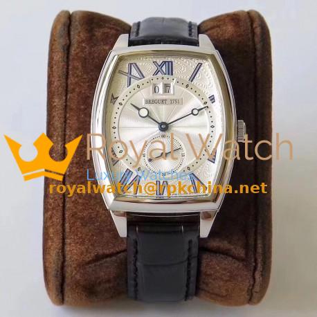 Replica Breguet Heritage Big Date 5410BR/12/9VV HG Stainless Steel Silver Dial Swiss 2824-2