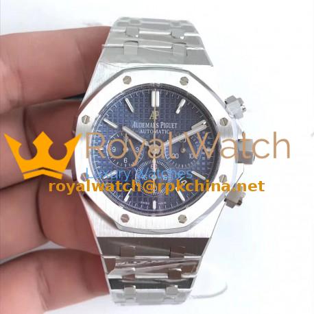 Replica Audemars Piguet Royal Oak Chronograph 26320 OM Stainless Steel Blue Dial Swiss 7750