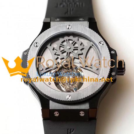 Replica Hublot Big Bang Tourbillon N Ceramic Stainless Steel Dial Swiss Tourbillon