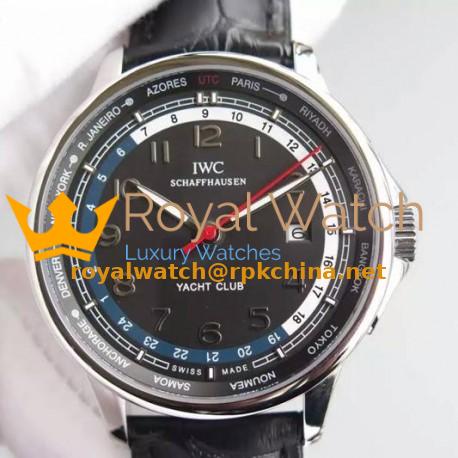 Replica IWC Portuguese Yacht Club Stainless Steel Black Dial Swiss 89000