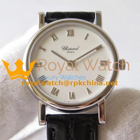 Replica Chopard Classic 127387-1001 MG Stainless Steel White Dial Swiss Ronda Caliber 1062 Quartz