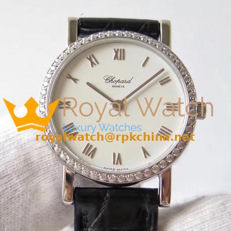 Replica Chopard Classic 127387-1001 MG Stainless Steel White Dial Swiss Ronda Caliber 1062 Quartz