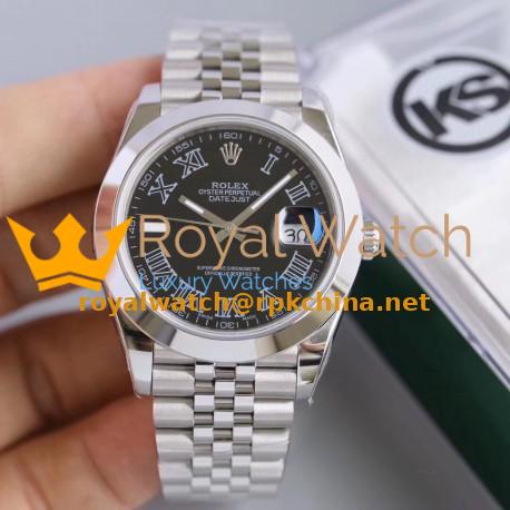 Replica Rolex Datejust II 126300 41MM KS Stainless Steel Black Dial Swiss 2836-2