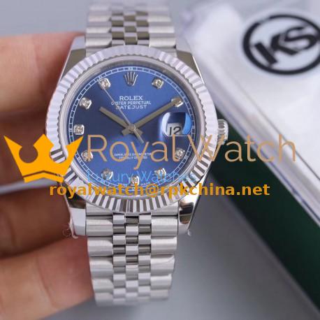 Replica Rolex Datejust II 126334 41MM KS Stainless Steel Blue Dial Swiss 2836-2