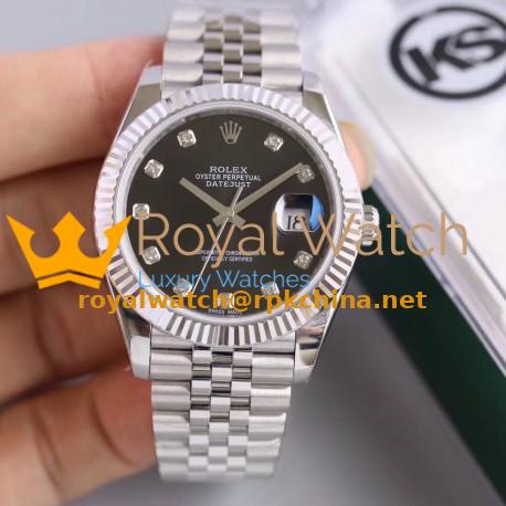 Replica Rolex Datejust II 126334 41MM KS Stainless Steel Black Dial Swiss 2836-2