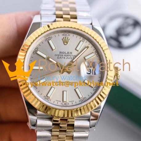 Replica Rolex Datejust II 116333 41MM KS Stainless Steel & Yellow Gold Rhodium Dial Swiss 2836-2