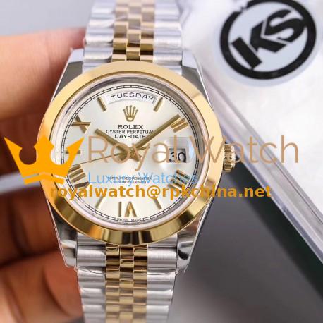 Replica Rolex Datejust II 116333 41MM KS Stainless Steel & Yellow Gold Rhodium Dial Swiss 2836-2