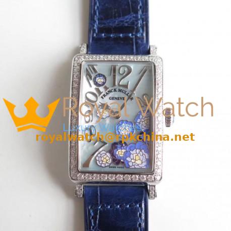 Replica Franck Muller Ladies Long Island 952 QZ REL MOP VL D1R EA Stainless Steel & Diamonds Mother Of Pearl Dial Swiss Quartz