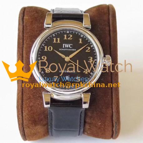 Replica IWC Da Vinci Automatic IW356601 MK Stainless Steel Black Dial Swiss 2892
