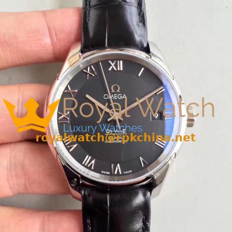 Replica Omega De Ville Co-Axial 41MM 431.13.41.21.01.001 3S Stainless Steel Black Dial Swiss 8500