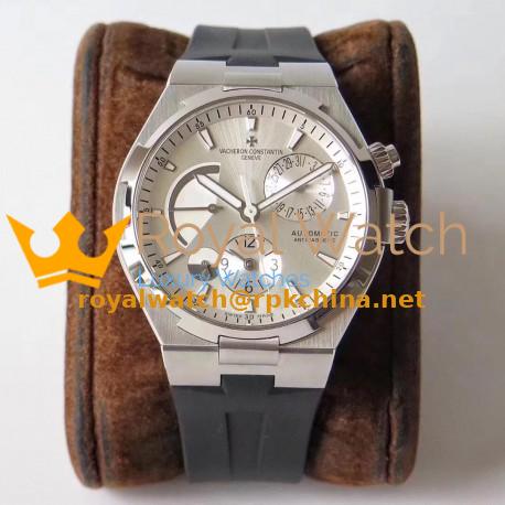 Replica Vacheron Constantin Overseas Dual Time 47450/B01A-9226 TWA Stainless Steel Silver Dial Swiss 1222 SC