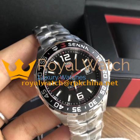 Replica Tag Heuer Formula 1 Ayrton Senna Limited Edition WAZ1012.BA0883 N Stainless Steel Black Dial Swiss Ronda Quartz