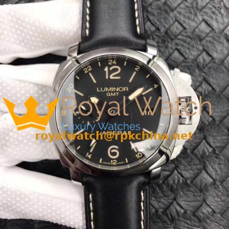 Replica Panerai Luminor GMT 1950 3 Days PAM531 VS V2 Stainless Steel Black Dial Swiss P9003