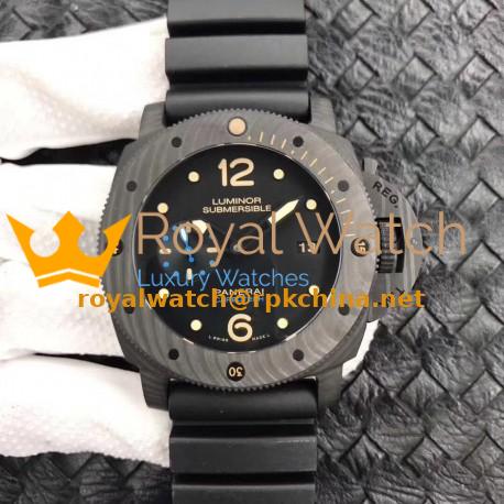 Replica Panerai Luminor Submersible 1950 PAM616 VS V3 Carbotech Black Dial Swiss P9000