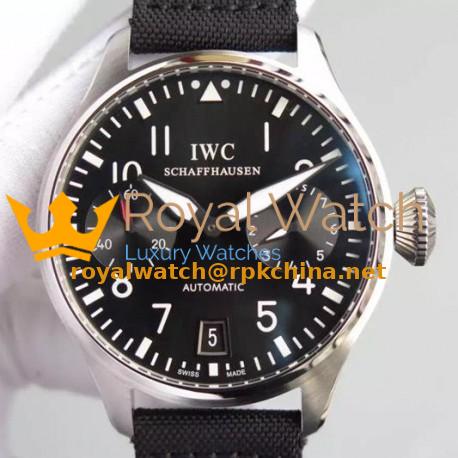 Replica IWC Big Pilot IW500910 Power Reserve Stainless Steel Black Dial Swiss 521111