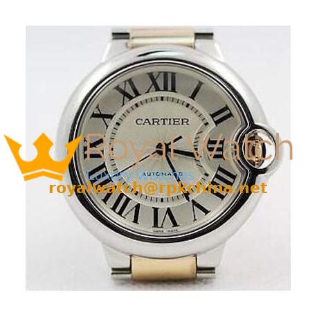 Replica Cartier Ballon Bleu 36MM Stainless Steel & Rose Gold Silver Dial Swiss 2671
