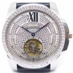 Calibre Tourbillon SS & Diamonds Diamond Dial Swiss Tourbillon