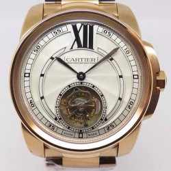 Calibre Tourbillon RG White Dial Swiss Tourbillon