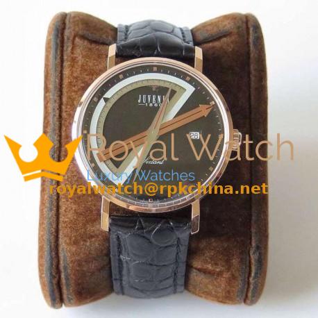 Replica Juvenia Sextant SXA1.6.096.21 KF Rose Gold Black Dial Swiss 2892