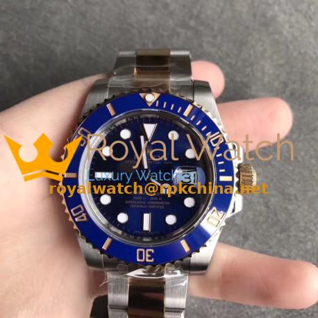 Replica Rolex Submariner Date 116613LB AR V2 Yellow Gold & Stainless Steel 904L Blue Dial Swiss 3135