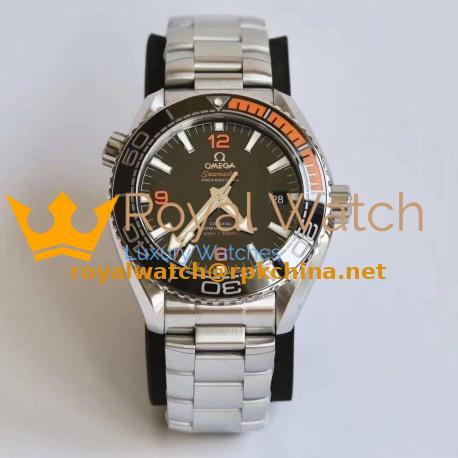 Replica Omega Seamaster Planet Ocean 600M 43.5MM 215.30.44.21.01.002 VS Stainless Steel Black Dial Swiss 8900
