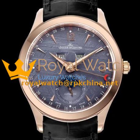 Replica Jaeger-LeCoultre Master Calendar 1552520 OM Rose Gold Anthracite Dial Swiss Caliber 866/1