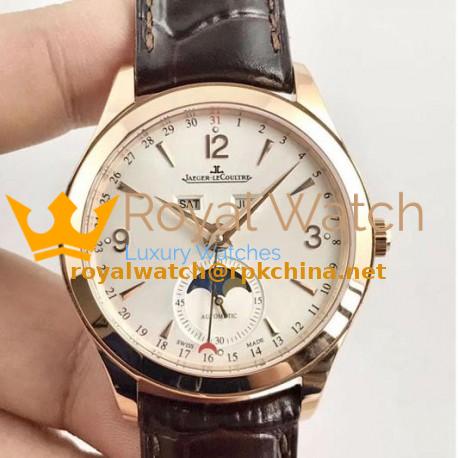 Replica Jaeger-LeCoultre Master Calendar 1552520 OM Rose Gold Silver Dial Swiss Caliber 866/1