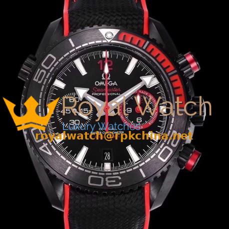 Replica Omega Seamaster Planet Ocean 600M Chronograph Volvo Ocean Race 215.92.46.51.01.002 OM PVD Black Dial Swiss 9900
