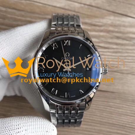 Replica Omega De Ville Co-Axial 41MM 431.10.41.21.01.001 3S Stainless Steel Black Dial Swiss 8500