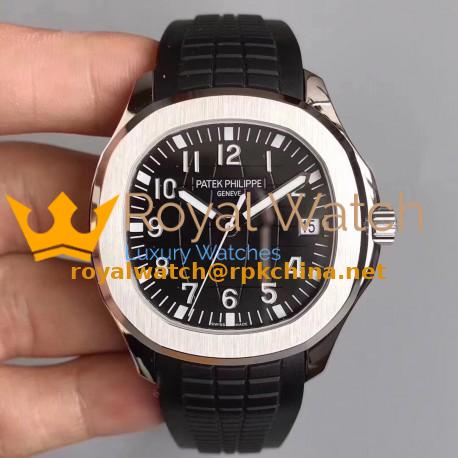 Replica Patek Philippe Aquanaut Jumbo 5167A-001 MP Stainless Steel Black Dial Swiss 324SC