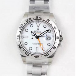 Explorer II 216570 Noob Factory V8 SS White Dial Swiss 3187
