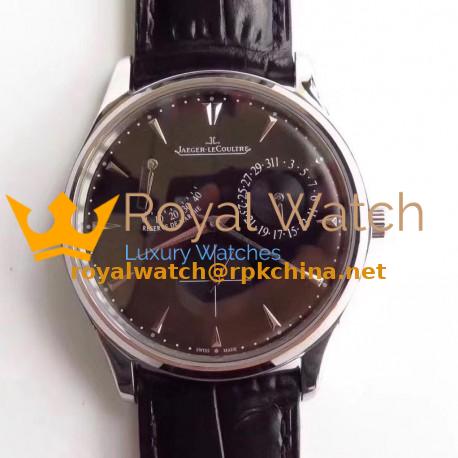 Replica Jaeger-LeCoultre Master Ultra Thin Reserve De Marche 1378480 SW Stainless Steel Black Dial Swiss Caliber 938A/1