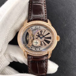 Royal Millenary 4101 15350 V9F YG & Diamonds RG Skeleton Dial Swiss 4101
