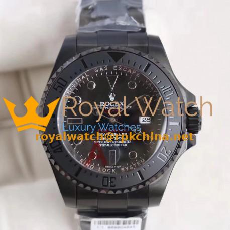 Replica Rolex DEEPSEA Jacques Piccard 116660 BP PVD Black Dial Swiss 2836-2
