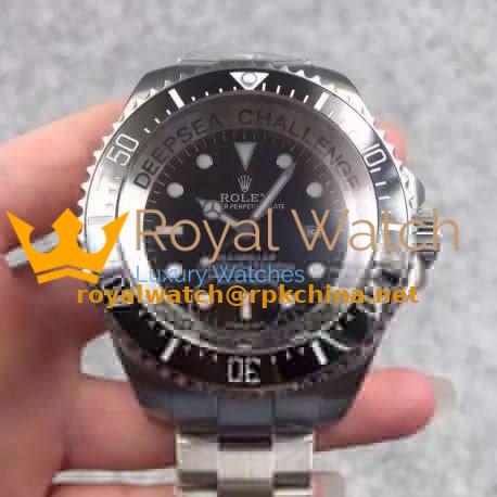 Replica Rolex DEEPSEA Challenge James Cameron V5 Stainless Steel Black Dial Swiss 2836-2